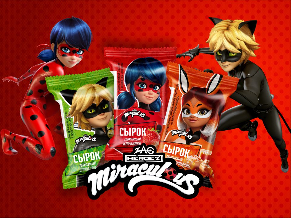 Супер-сила в каждом кусочке: Группа компаний «Белая Долина» выпустила творожные сырки «Леди Баг»!